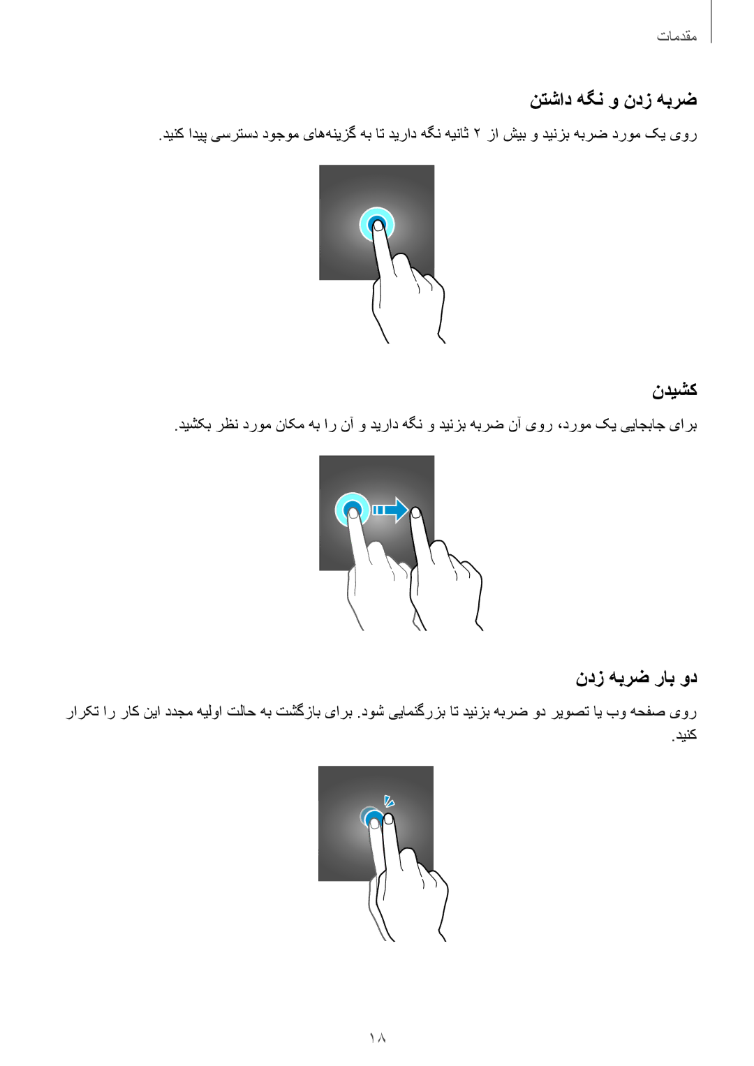 Samsung SM-A310FEDDKSA, SM-A310FZDDKSA, SM-A310FZKDKSA manual نتشاد هگن و ندز هبرض, ندیشک, ندز هبرض راب ود 