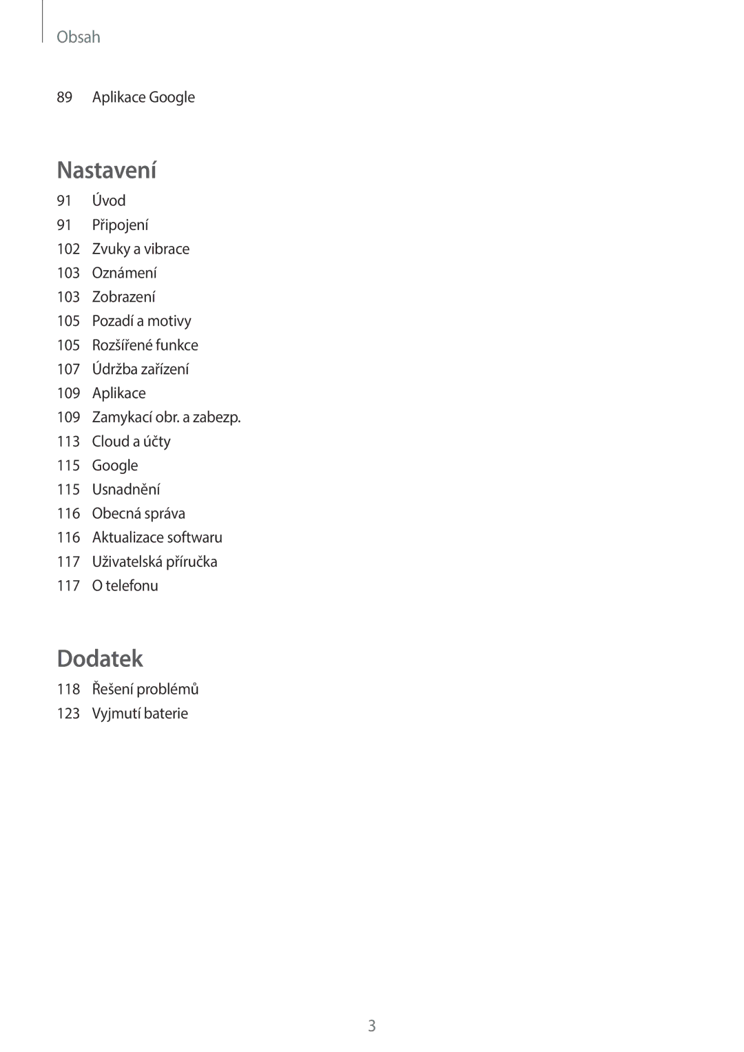 Samsung SM-A310FZKAO2C manual Dodatek 