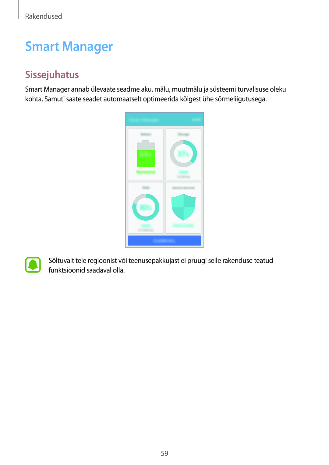 Samsung SM-A310FZDASEB, SM-A310FZKASEB manual Smart Manager 