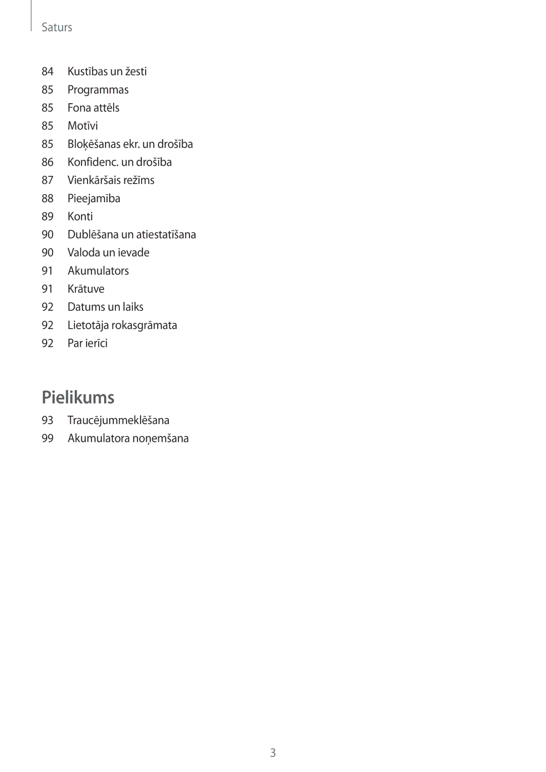 Samsung SM-A310FZDASEB, SM-A310FZKASEB manual Pielikums 