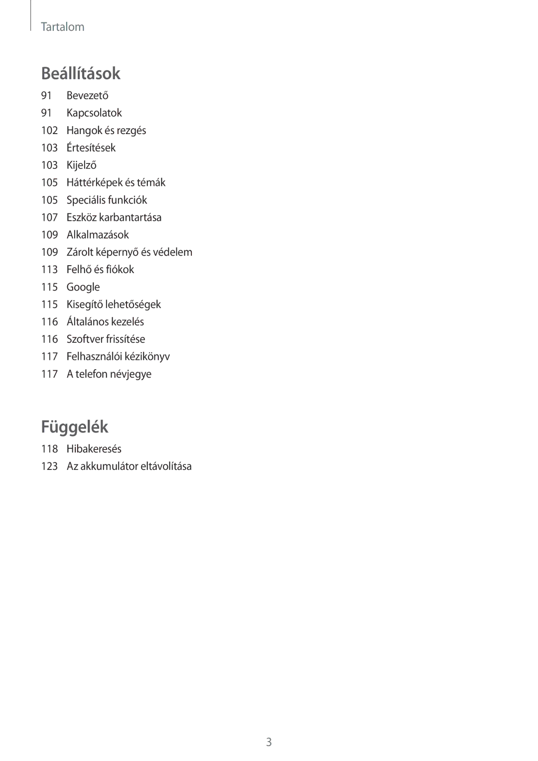 Samsung SM-A310FZKAXEH, SM-A310FZWAXEH, SM-A310FZDAXEH manual Függelék 