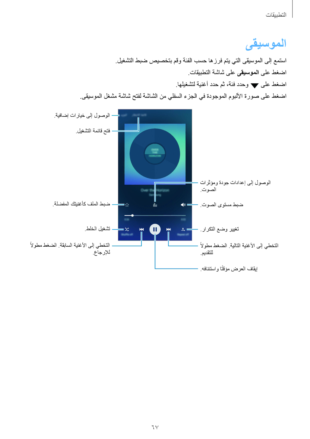 Samsung SM-A310FZKDKSA, SM-A310FZWAKSA, SM-A310FEDDKSA, SM-A310FZDDKSA manual ىقيسوملا 