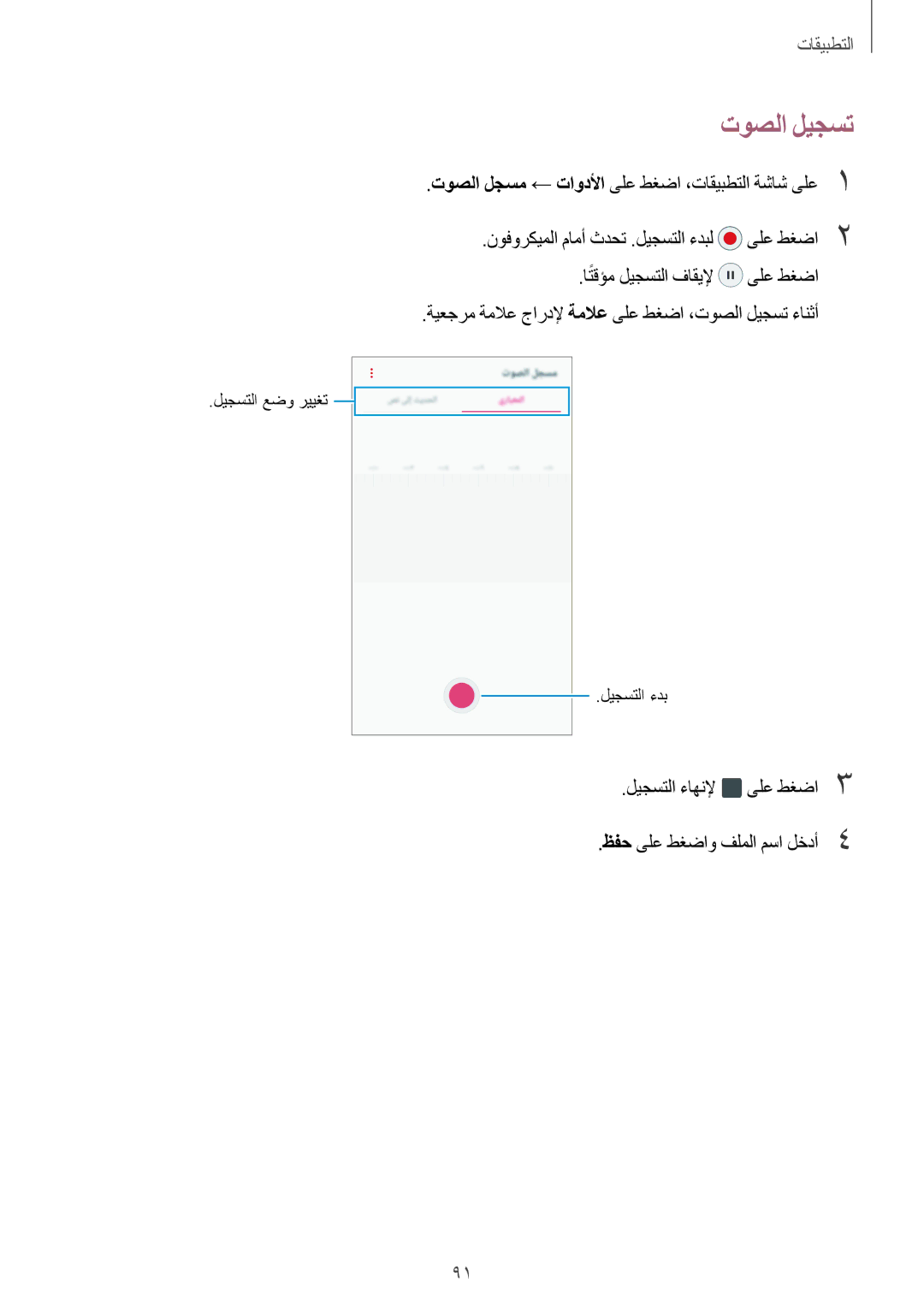 Samsung SM-A310FZWAKSA, SM-A710FZDFKSA, SM-A710FZKFKSA, SM-A710FZWFKSA, SM-A310FEDDKSA, SM-A310FZDDKSA manual توصلا ليجست 