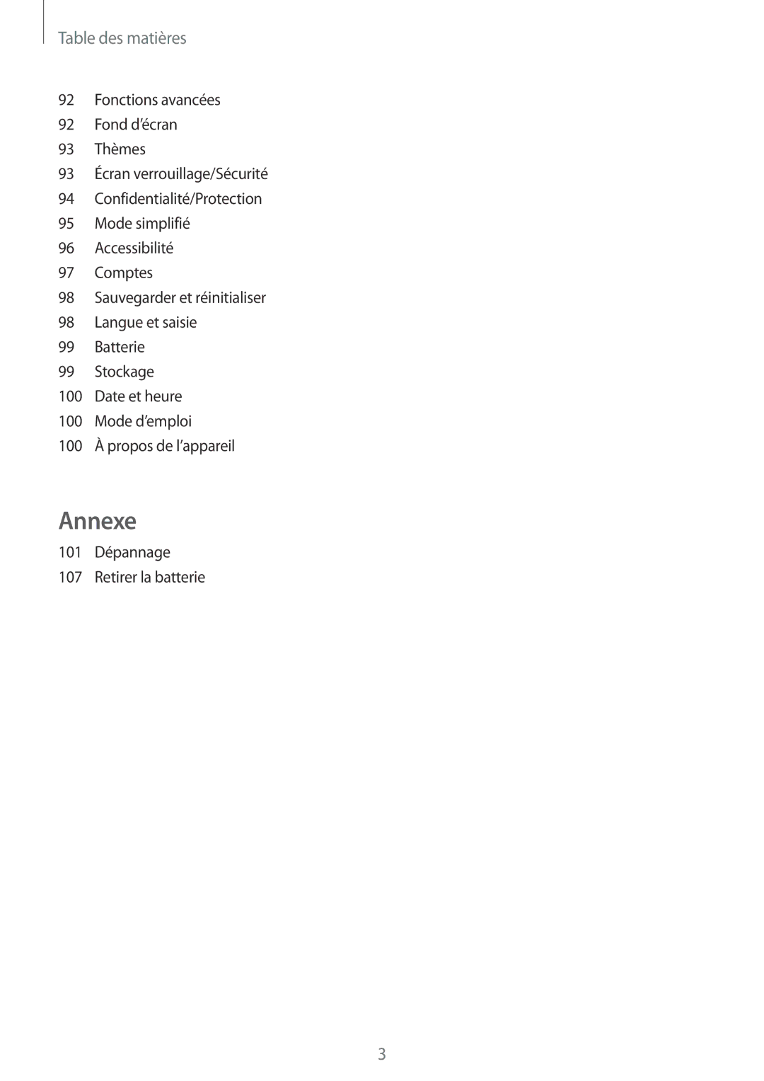 Samsung SM-A310FZDAXEF, SM-A310FZWAXEF, SM-A310FZKAXEF, SM-A310FEDAXEF manual Annexe 