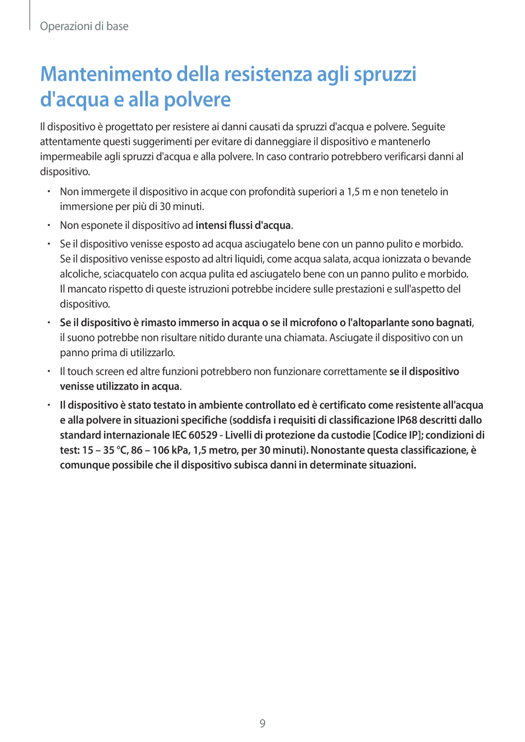 Samsung SM-A320FZINITV, SM-A320FZBNITV, SM-A320FZDNITV, SM-A320FZKNITV manual Operazioni di base 