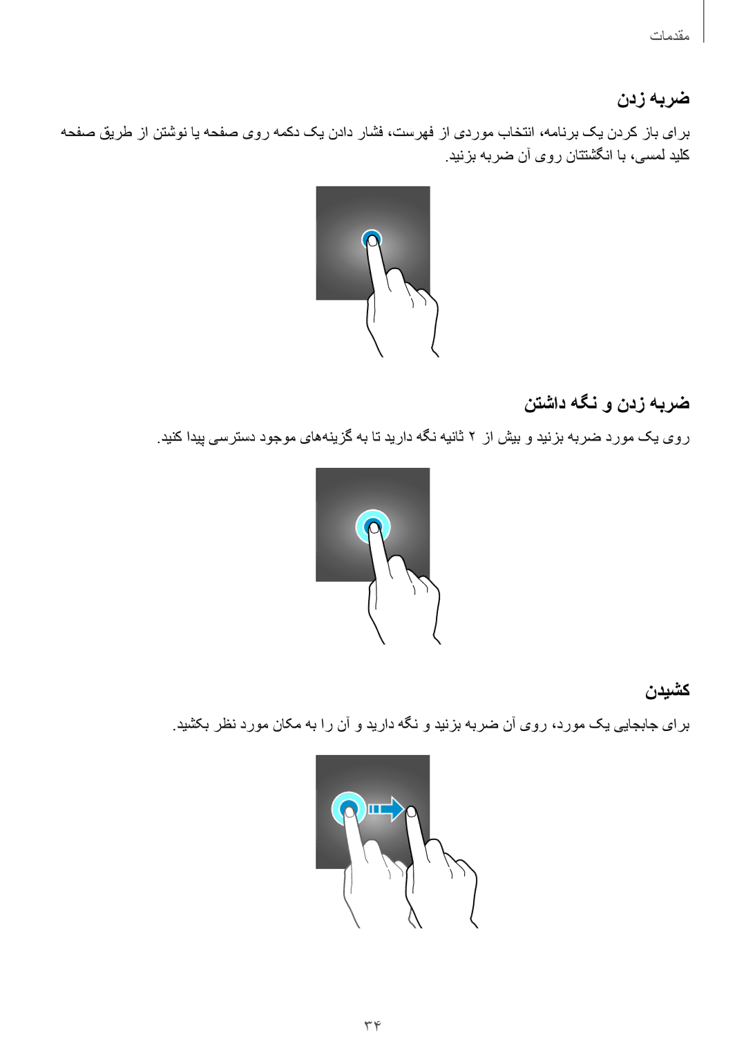 Samsung SM-A320FZIDKSA, SM-A320FZDDKSA, SM-A320FZKDKSA, SM-A320FZBDKSA manual نتشاد هگن و ندز هبرض, ندیشک 