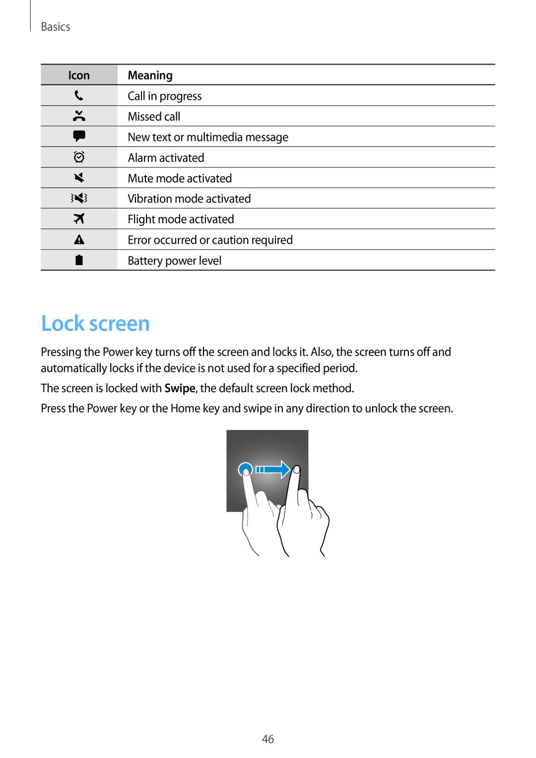 Samsung SM-A320FZDNEUR, SM-A320FZDNDBT, SM-A320FZKNDBT, SM-A320FZINDBT, SM-A320FZBNDBT, SM-A320FZKNXEF manual Lock screen 