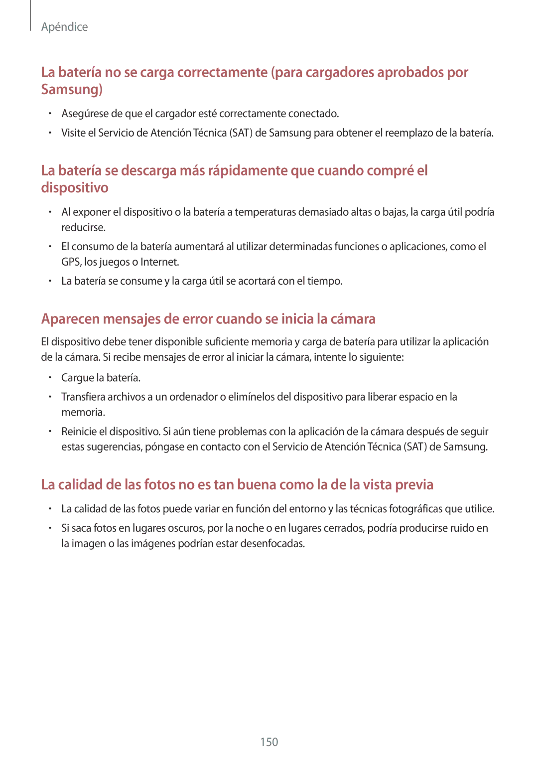 Samsung SM-A320FZKNPHE, SM-A320FZINPHE, SM-A320FZBNPHE, SM-A520FZDAPHE Aparecen mensajes de error cuando se inicia la cámara 