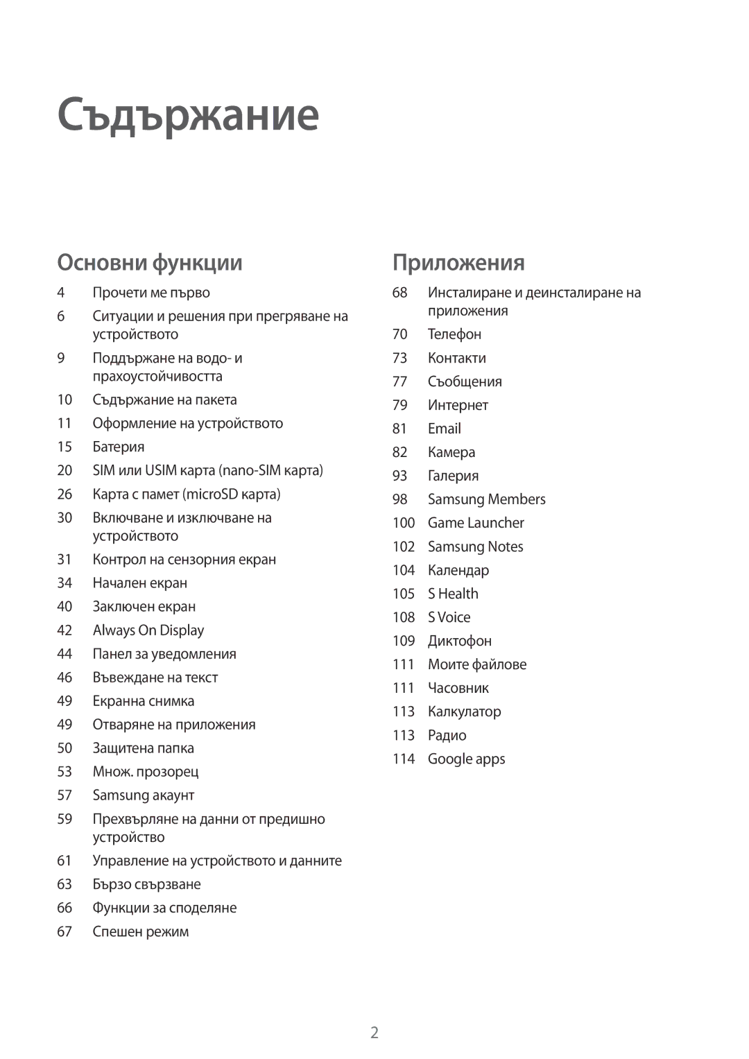 Samsung SM-A320FZKNBGL manual Съдържание 