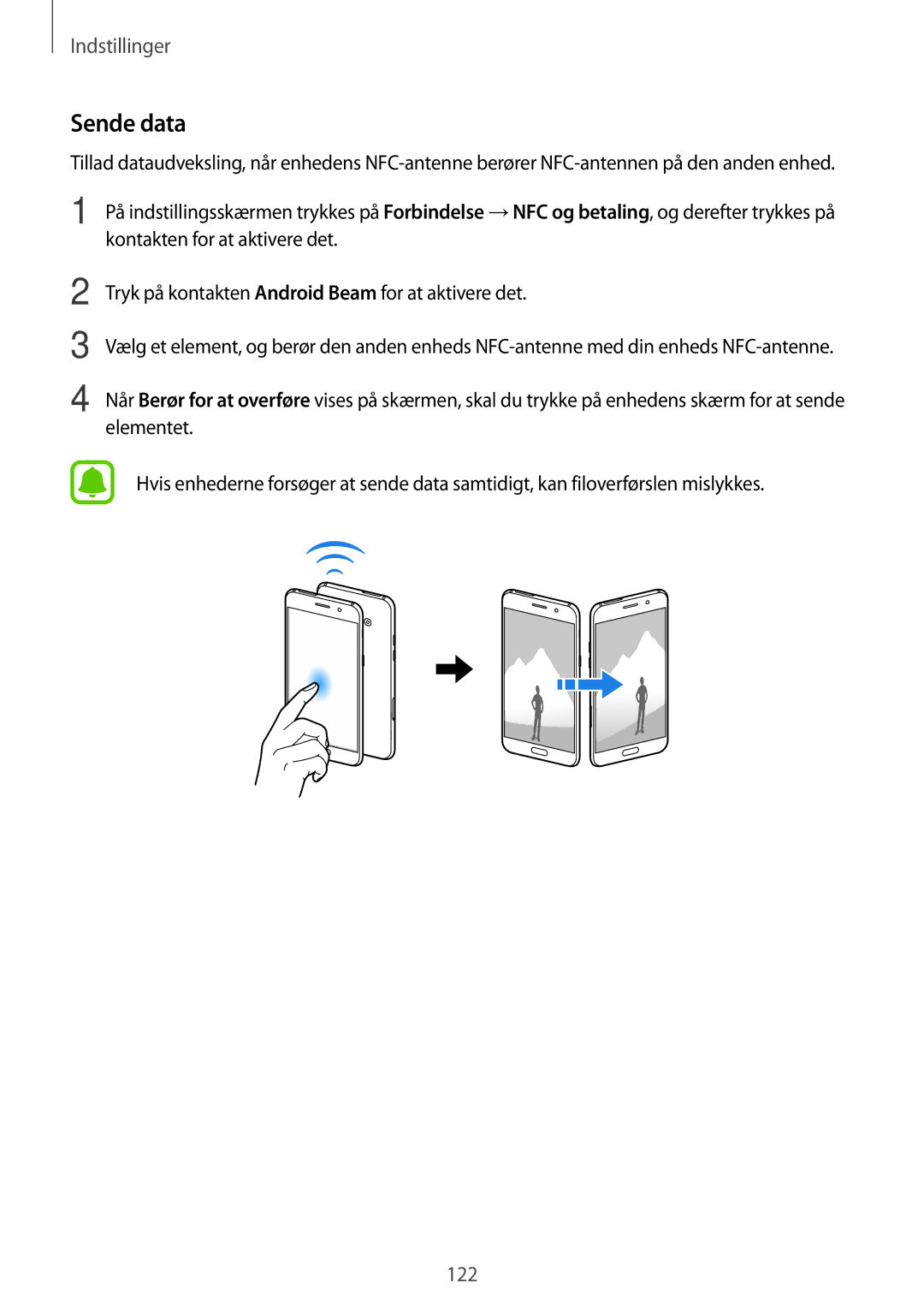 Samsung SM-A320FZINNEE, SM-A320FZKNNEE, SM-A320FZDNNEE manual Sende data 