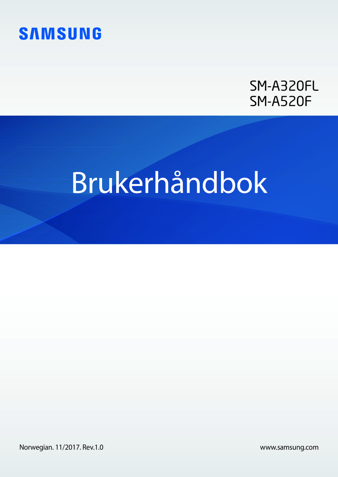 Samsung SM-A320FZDNNEE, SM-A320FZKNNEE, SM-A320FZINNEE manual Brukerhåndbok, Norwegian /2017. Rev.1.0 