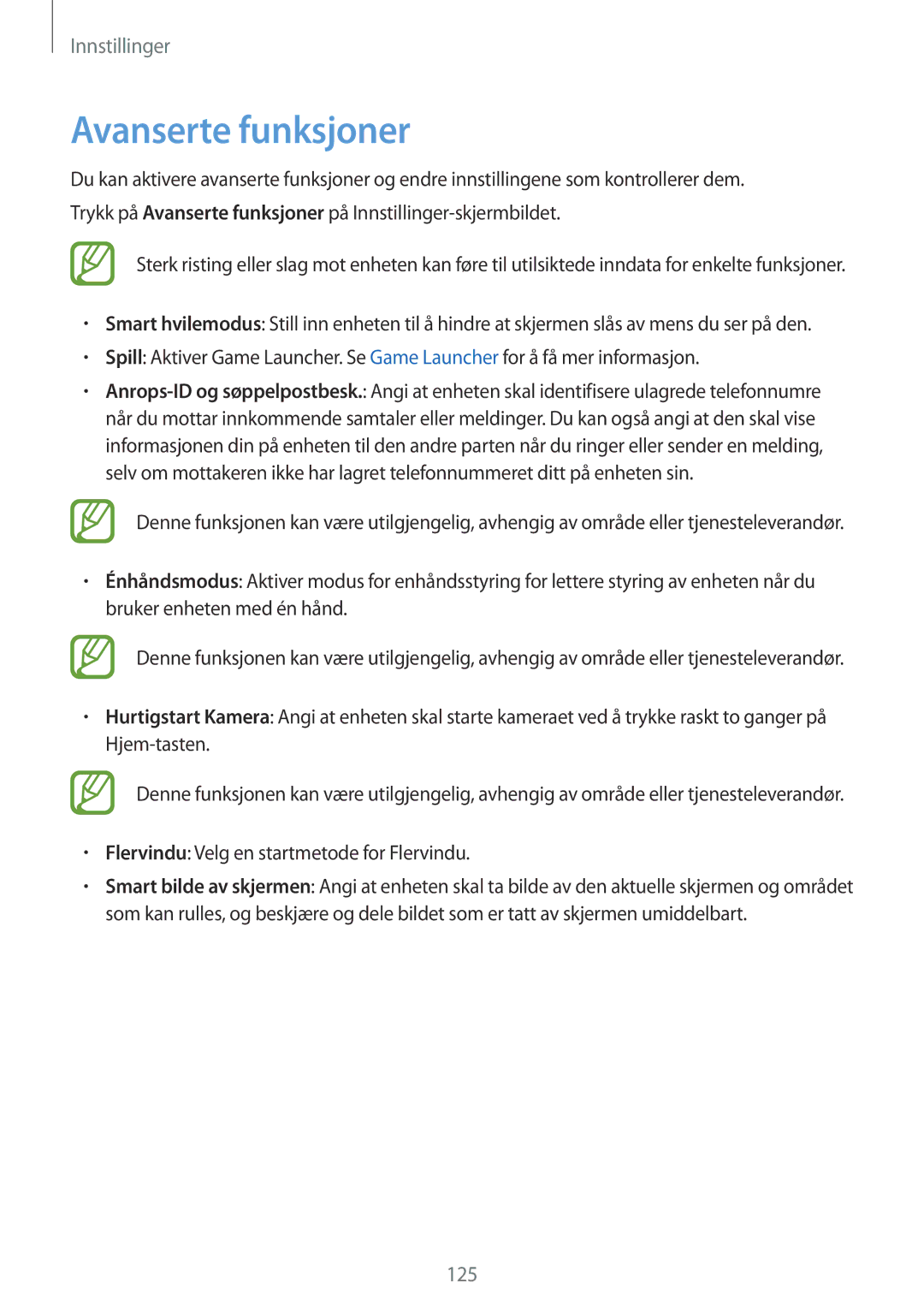 Samsung SM-A320FZINNEE, SM-A320FZKNNEE, SM-A320FZDNNEE Avanserte funksjoner, Flervindu Velg en startmetode for Flervindu 