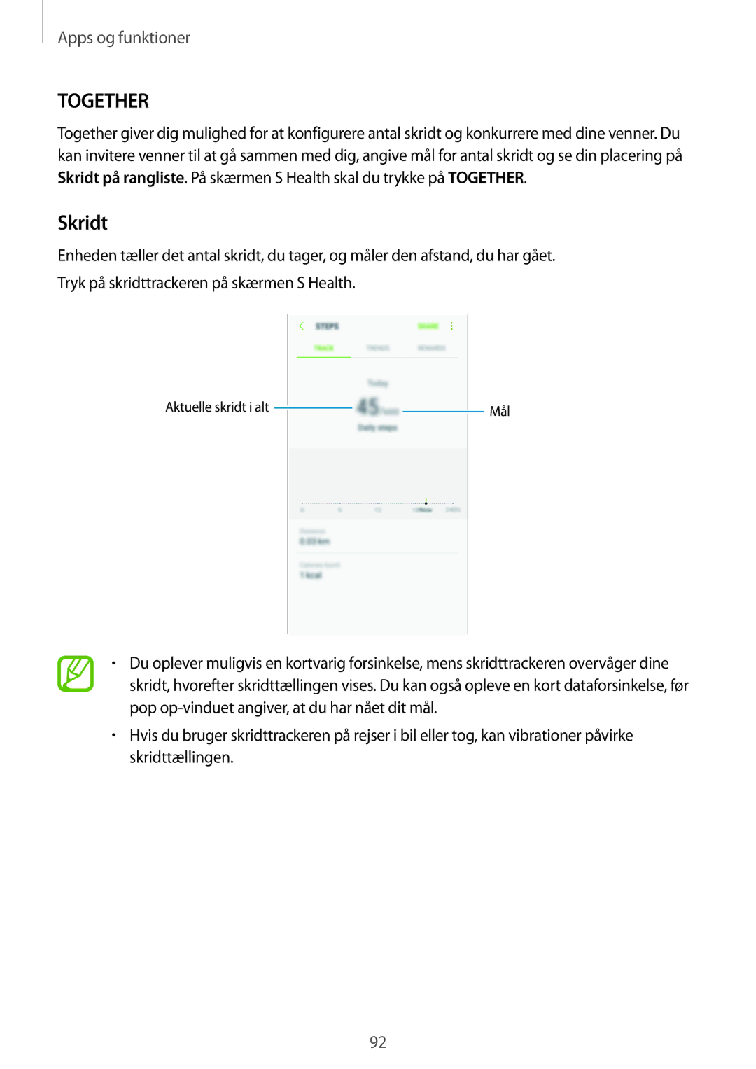 Samsung SM-A320FZDNNEE, SM-A320FZKNNEE, SM-A520FZIANEE, SM-A520FZDANEE, SM-A520FZKANEE, SM-A320FZINNEE manual Together, Skridt 