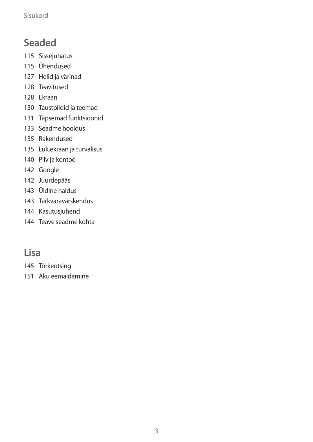 Samsung SM-A320FZKNSEB, SM-A320FZINSEB, SM-A320FZDNSEB manual Lisa 