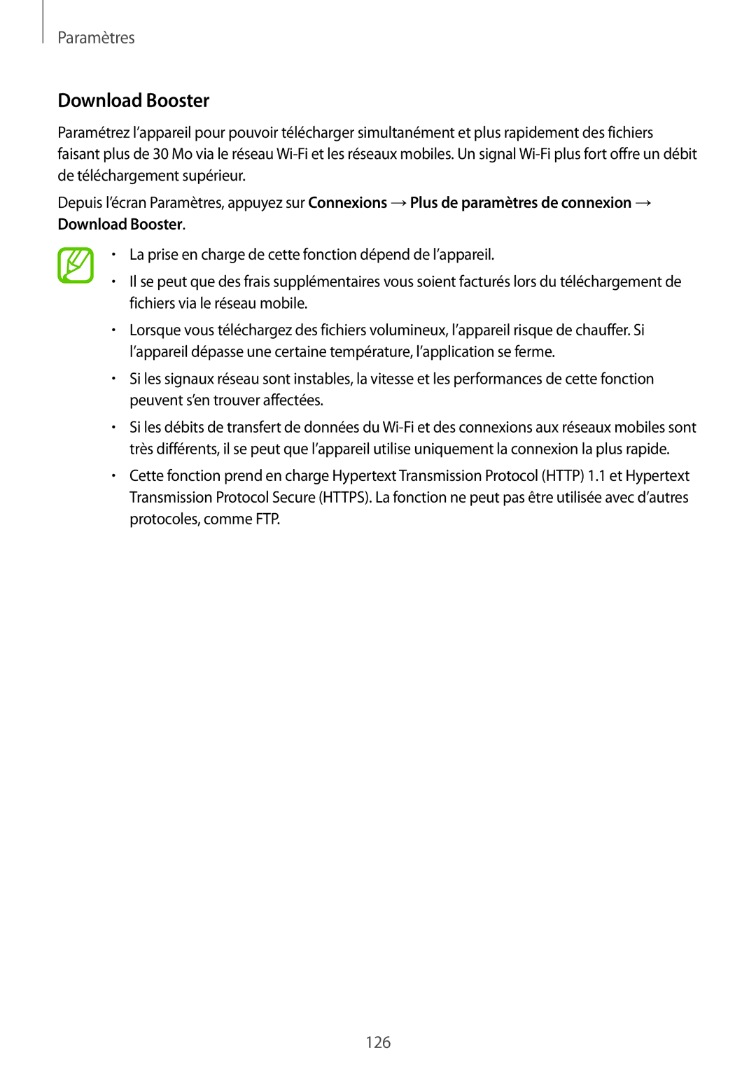 Samsung SM-A320FZINXEF, SM-A320FZKNXEF, SM-A320FZDNXEF, SM-A320FZBNXEF manual Download Booster 