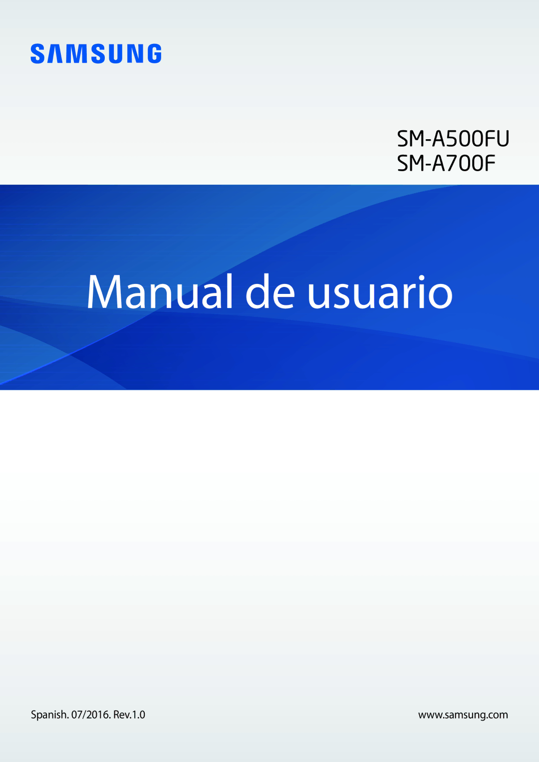 Samsung SM-A700FZKAPHE, SM-A500FZDUPHE, SM-A500FZSUPHE, SM-A500FZKUPHE manual Manual de usuario 