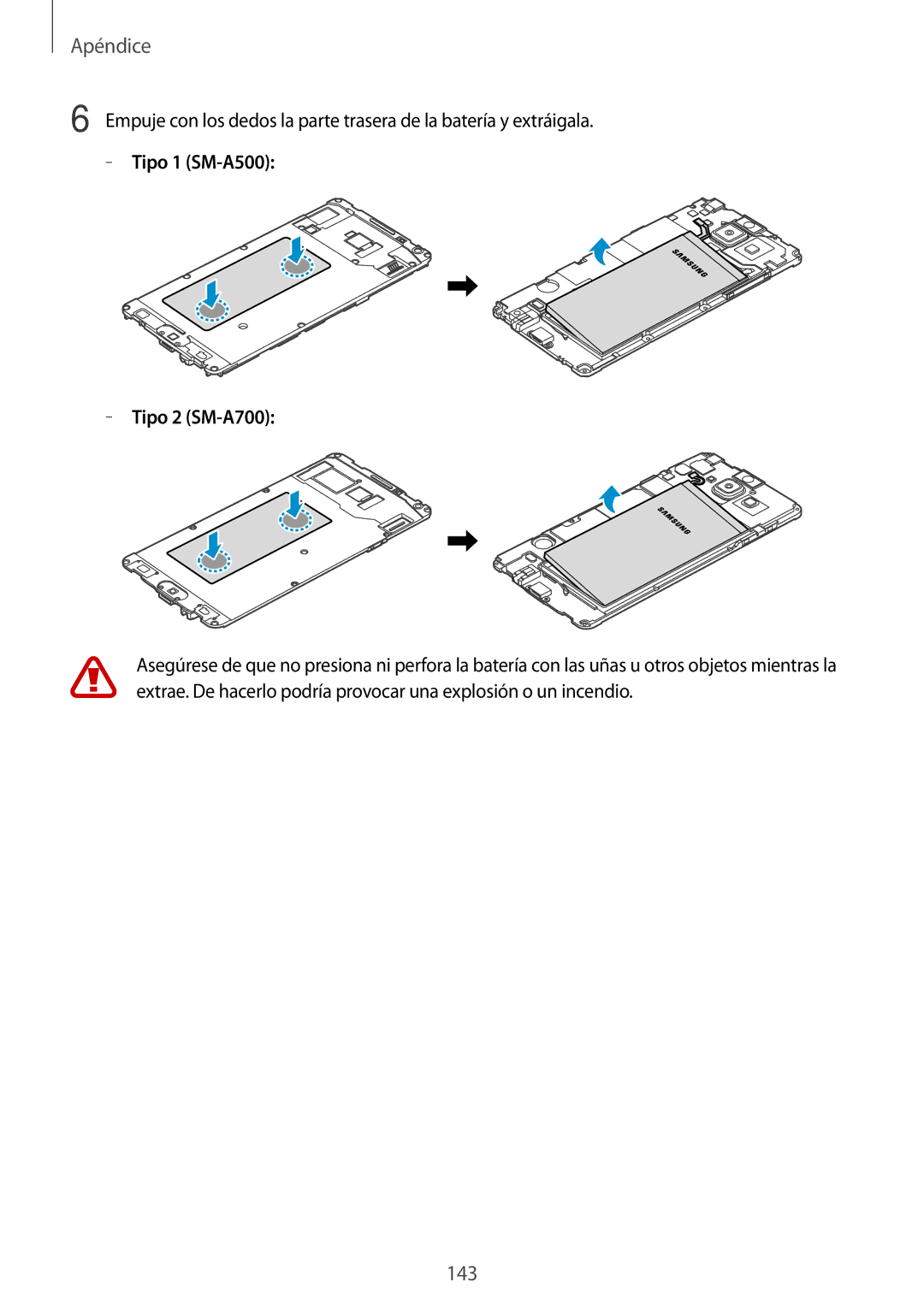 Samsung SM-A500FZKUPHE, SM-A500FZDUPHE, SM-A700FZKAPHE, SM-A500FZSUPHE manual 143 