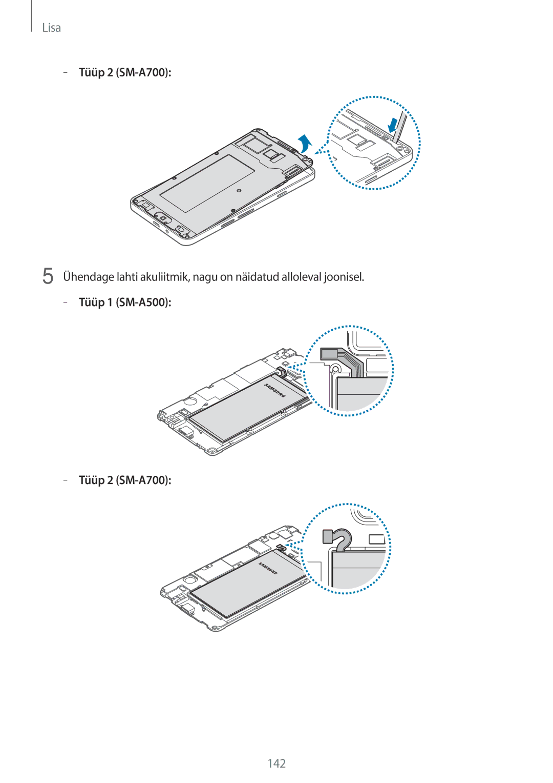 Samsung SM-A700FZWASEB, SM-A500FZDUSEB, SM-A700FZDASEB, SM-A700FZKASEB manual 142 