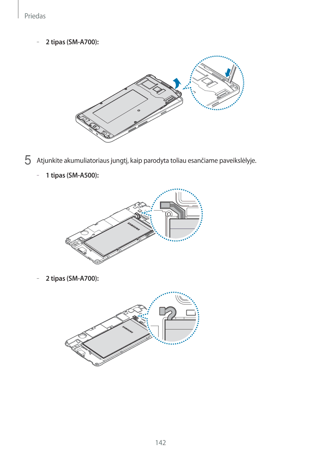 Samsung SM-A700FZWASEB, SM-A500FZDUSEB, SM-A700FZDASEB, SM-A700FZKASEB manual 142 