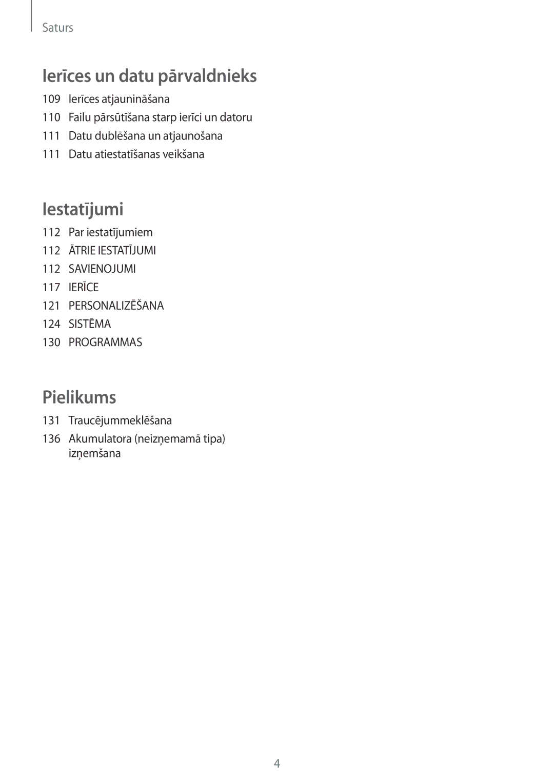 Samsung SM-A500FZDUSEB manual Pielikums 