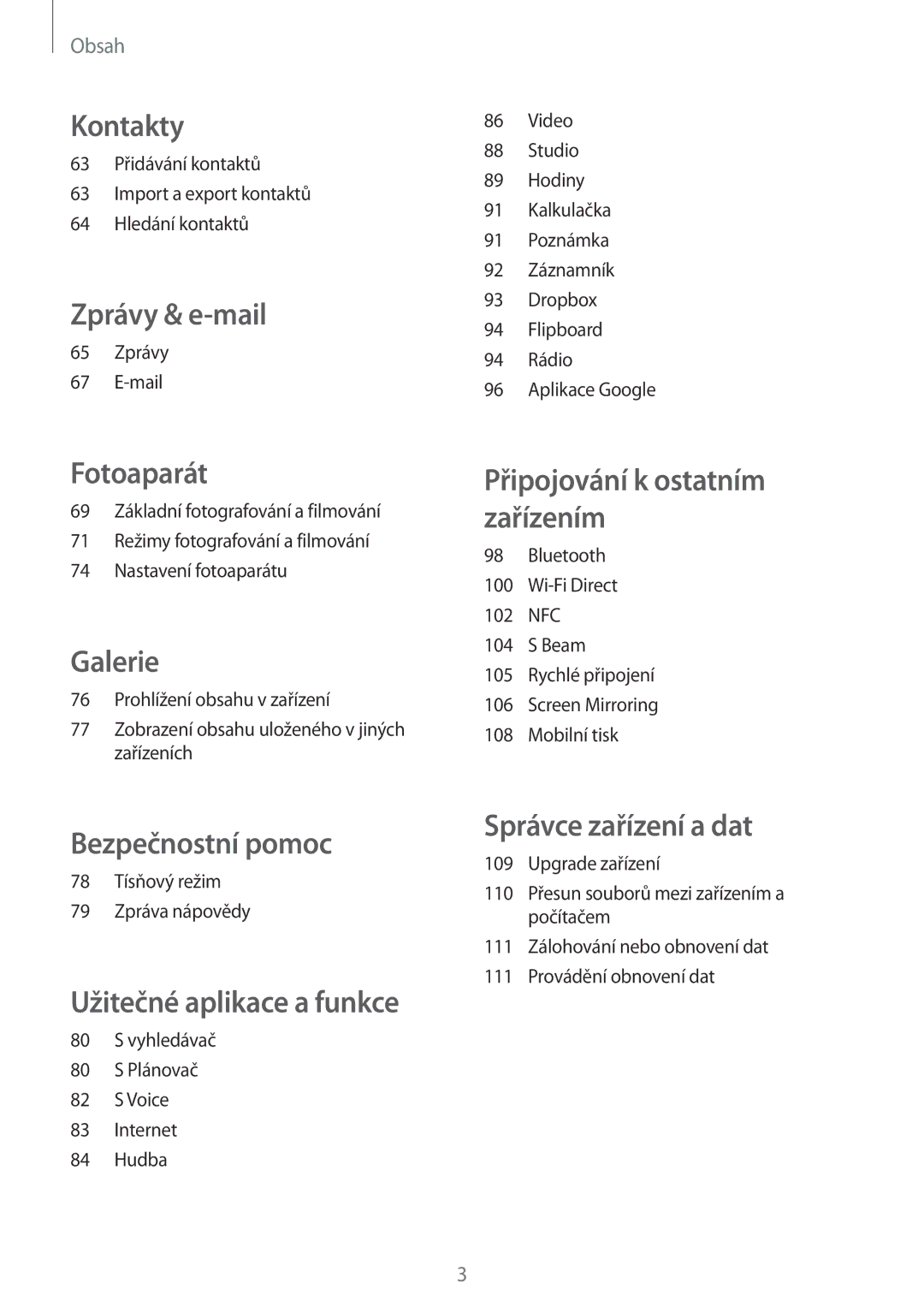 Samsung SM-A500FZKUETL manual Kontakty 