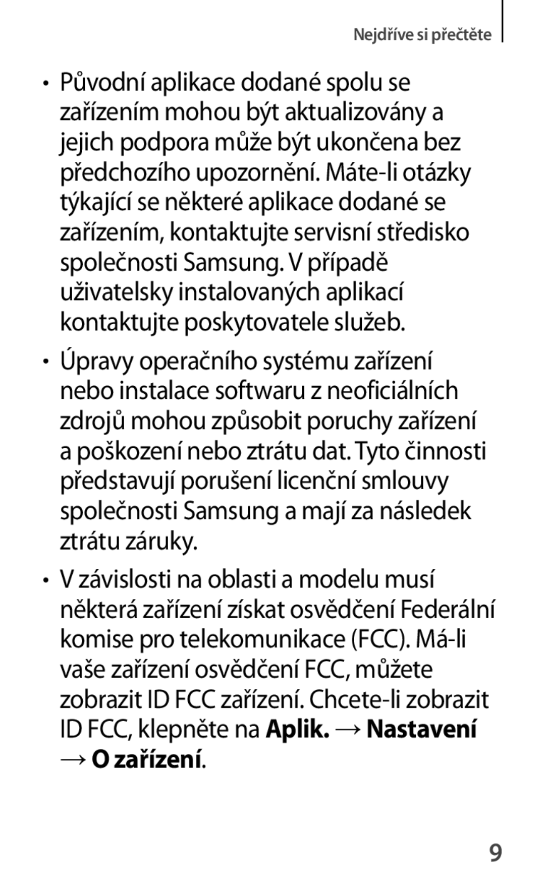 Samsung SM-A500FZKUETL manual → O zařízení 