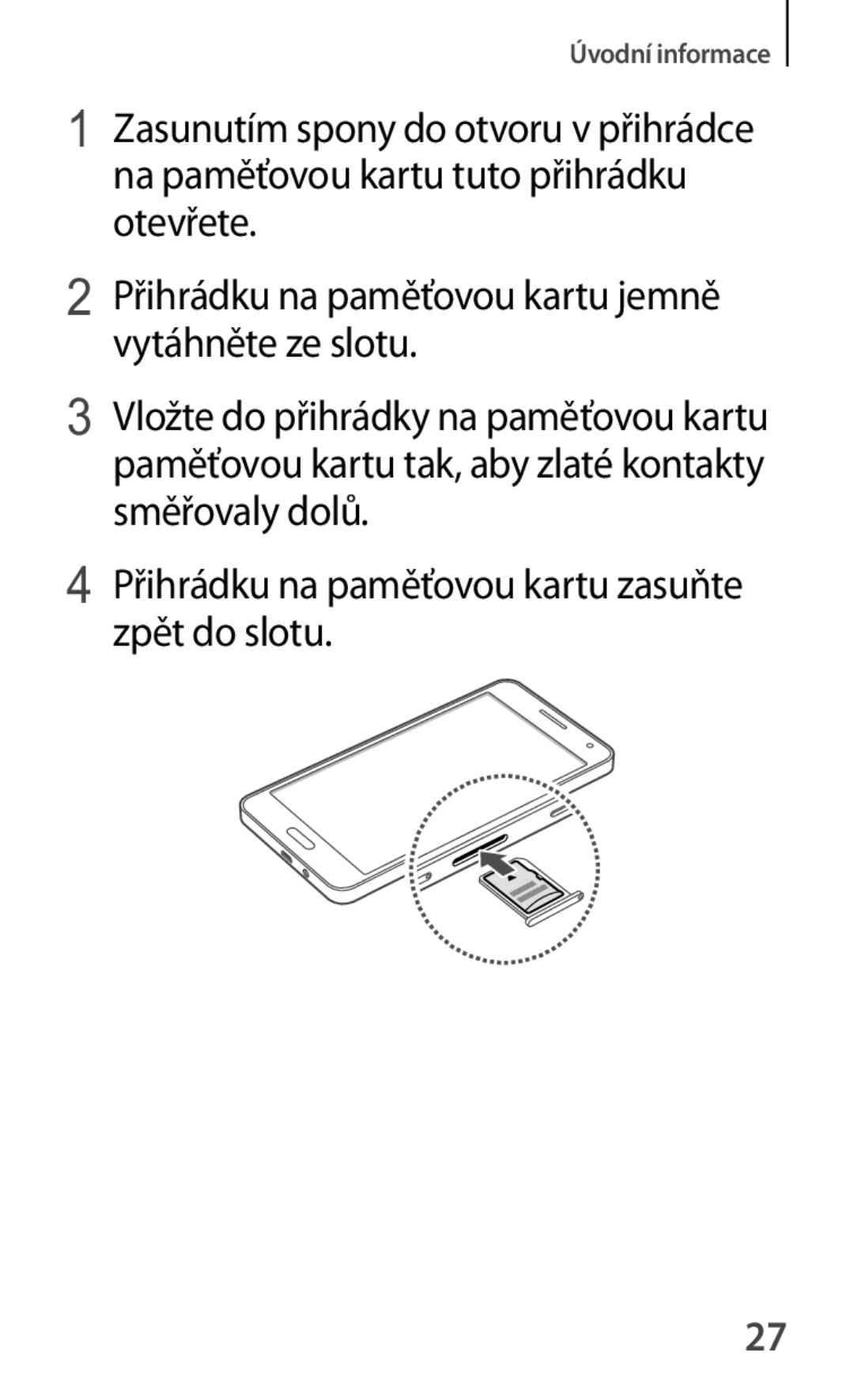 Samsung SM-A500FZKUETL manual Úvodní informace 