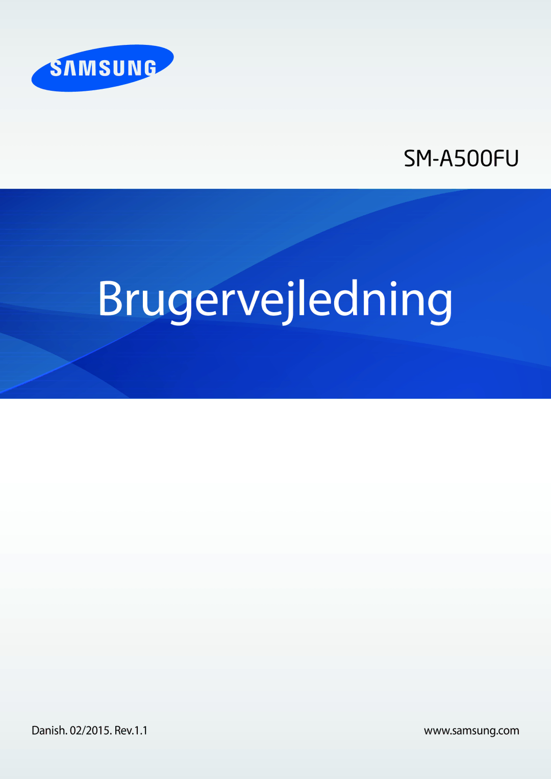 Samsung SM-A500FZWUNEE manual Brugervejledning 