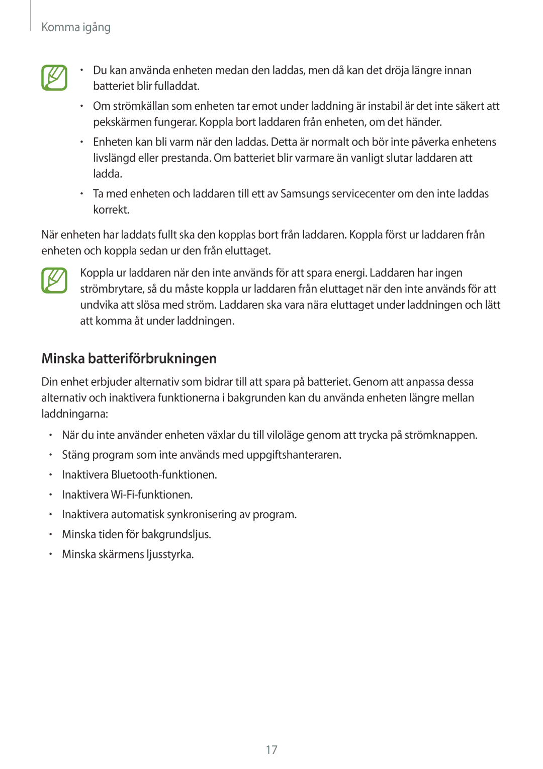 Samsung SM-A500FZWUNEE manual Minska batteriförbrukningen 