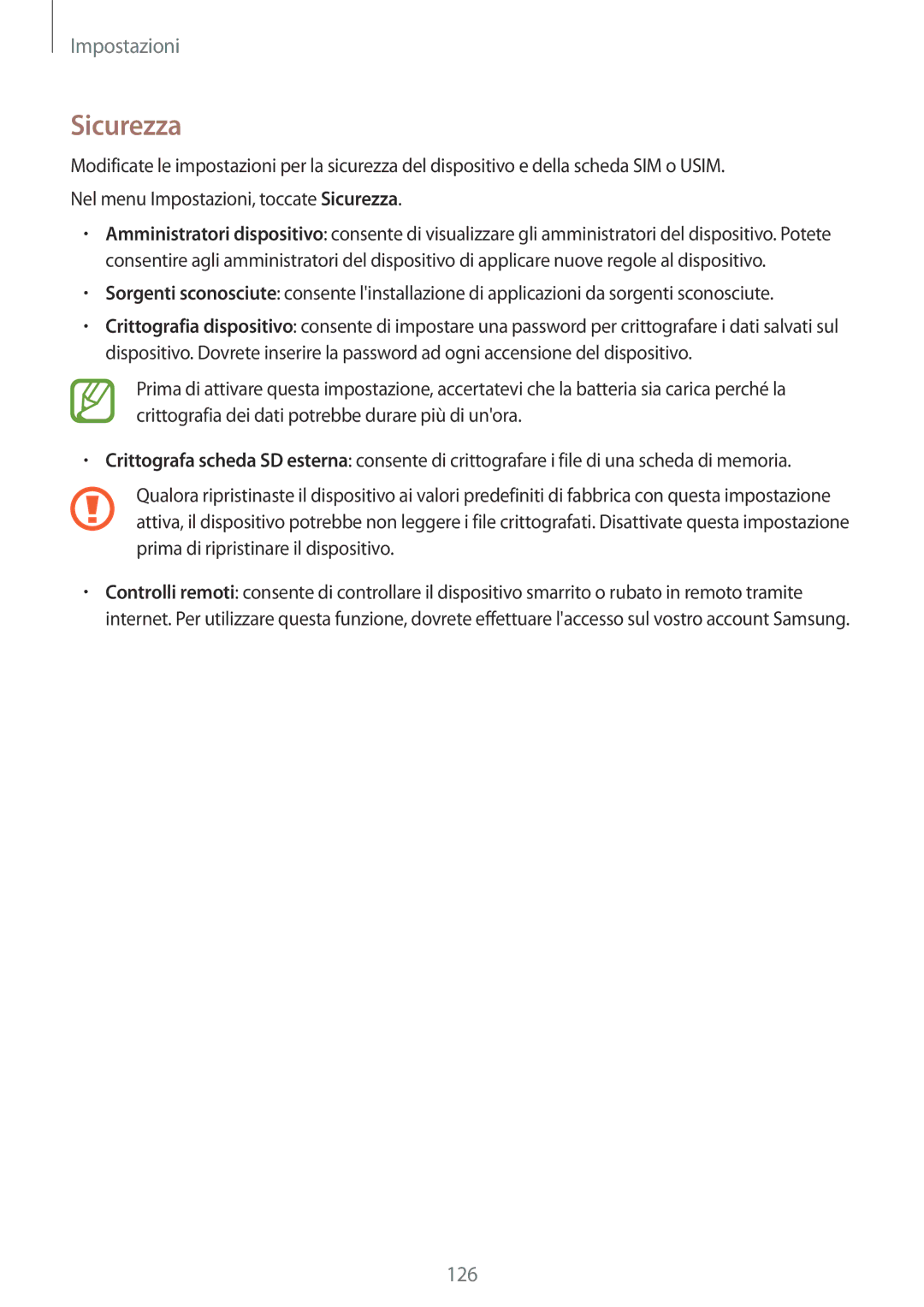 Samsung SM-A500FZWUITV, SM-A500FZWUPRT, SM-A500FZKUDPL, SM-A500FZKUDBT, SM-A500FZKUPLS, SM-A500FZSUDBT manual Sicurezza 