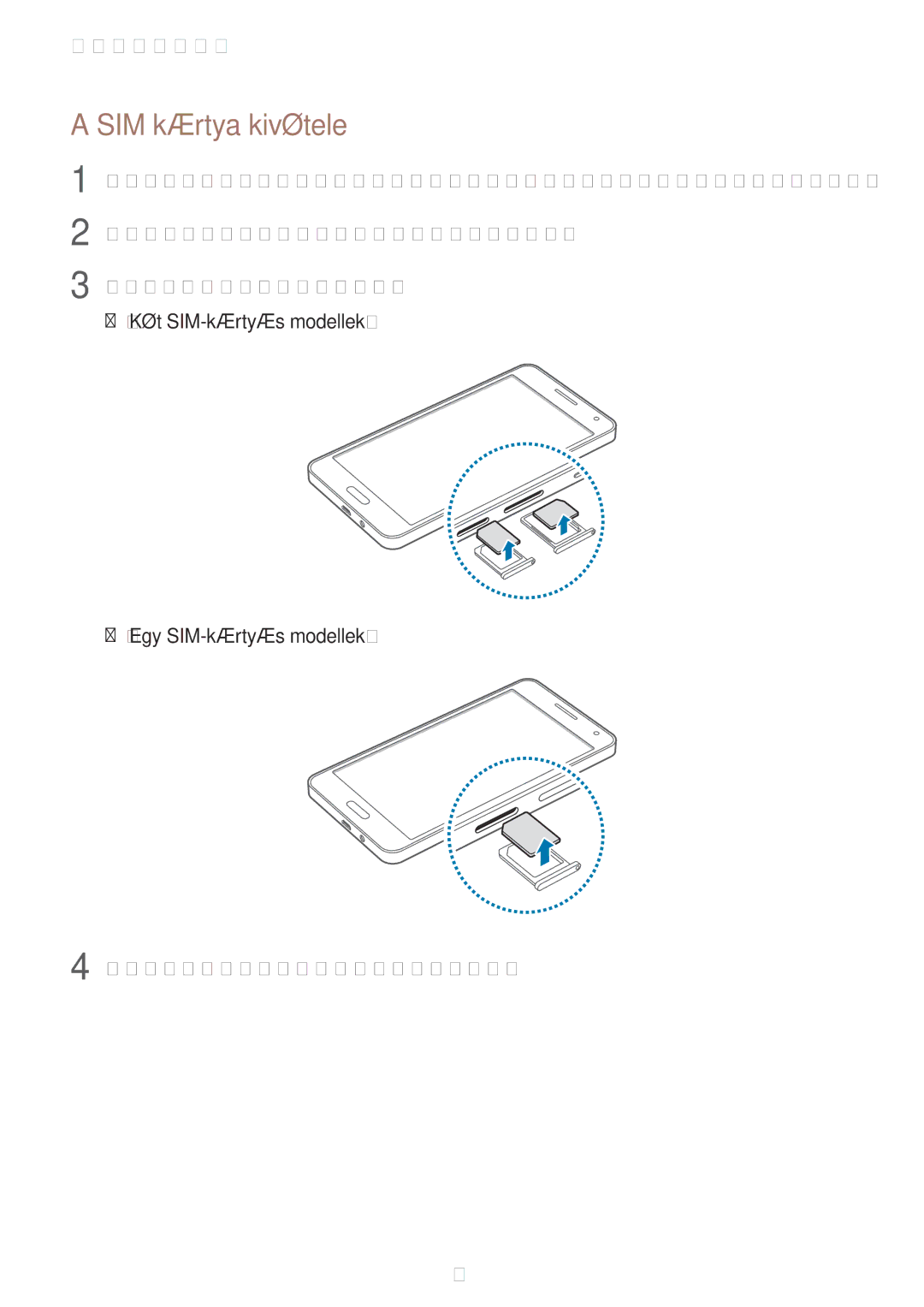 Samsung SM-A500FZKUATO, SM-A500FZWUPRT, SM-A500FZWUATO, SM-A500FZKUCYO, SM-A500FZKUCOS, SM-A500FZKUCYV SIM kártya kivétele 