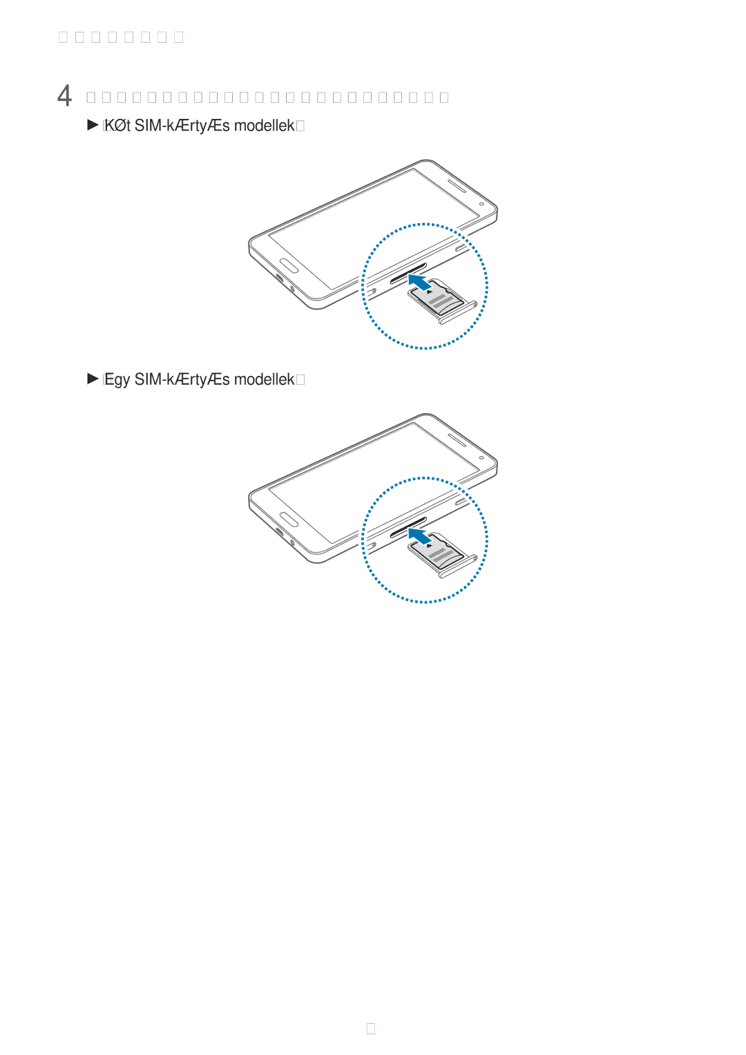 Samsung SM-A500FZWUCYO, SM-A500FZWUPRT, SM-A500FZWUATO, SM-A500FZKUCYO manual Helyezze vissza a memóriakártya tálcáját 