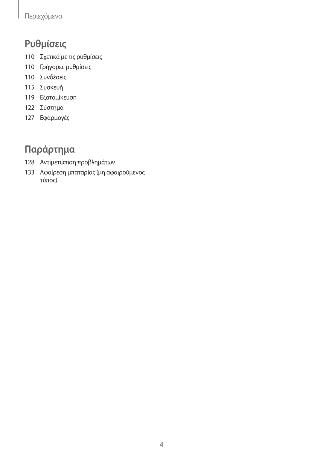 Samsung SM-A500FZWUVGR manual Παράρτημα 