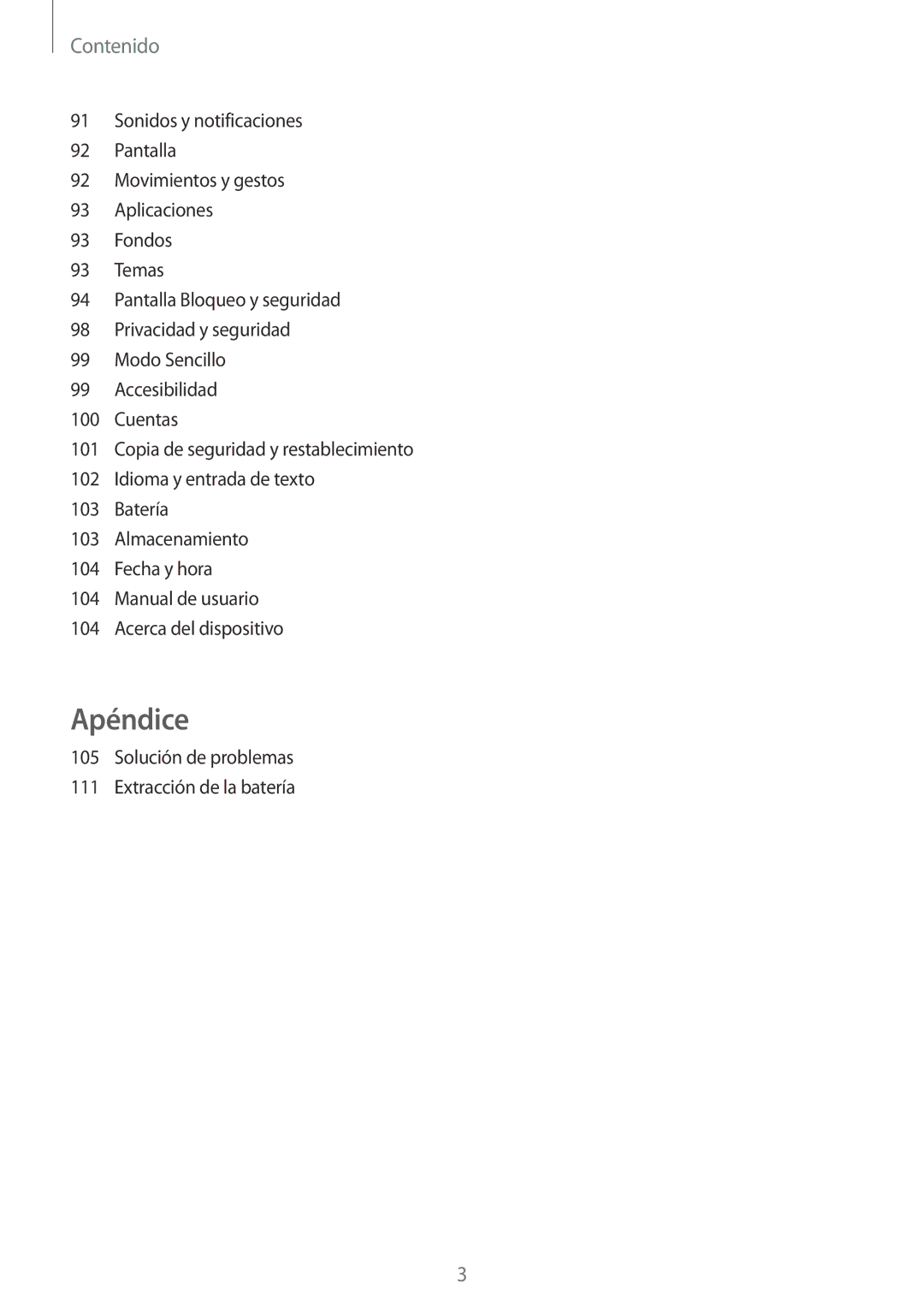 Samsung SM-A510FZDAPHE, SM-A510FEDAPHE, SM-A510FZWAPHE, SM-A510FZKAPHE manual Apéndice 