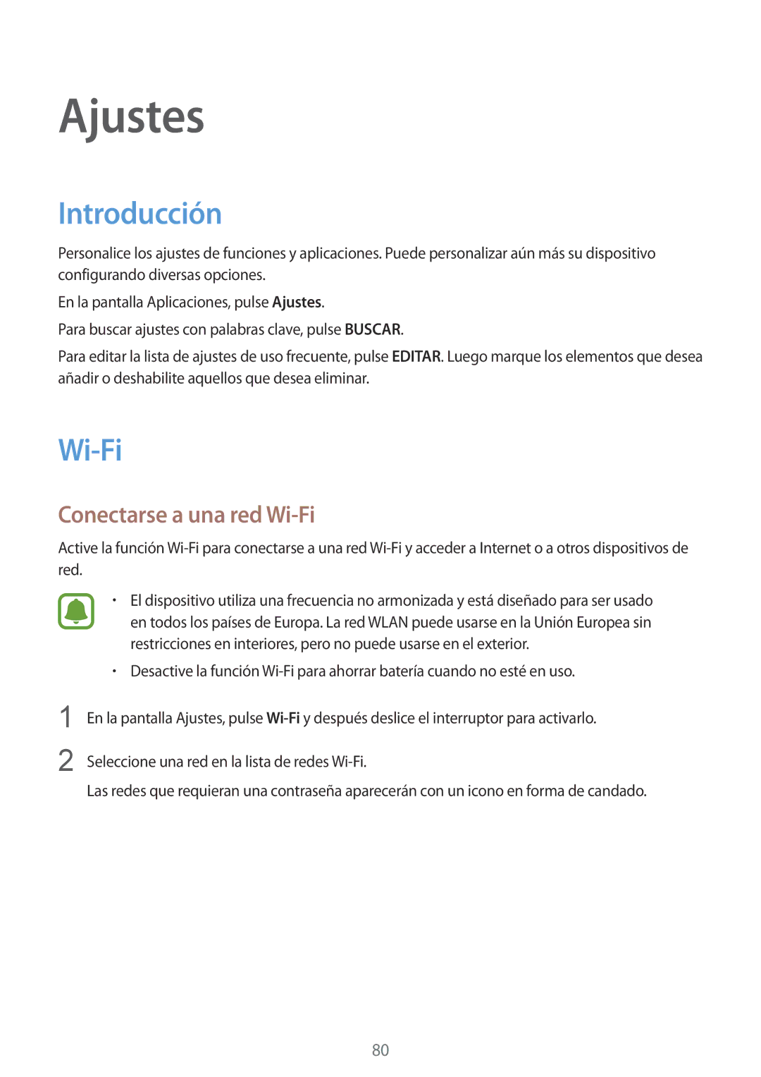 Samsung SM-A510FEDAPHE, SM-A510FZWAPHE, SM-A510FZKAPHE, SM-A510FZDAPHE manual Introducción, Conectarse a una red Wi-Fi 