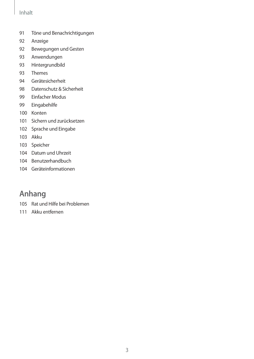 Samsung SM-A510FEDADBT, SM-A510FZDADBT, SM-A510FZWADBT, SM-A510FZKADBT manual Anhang 