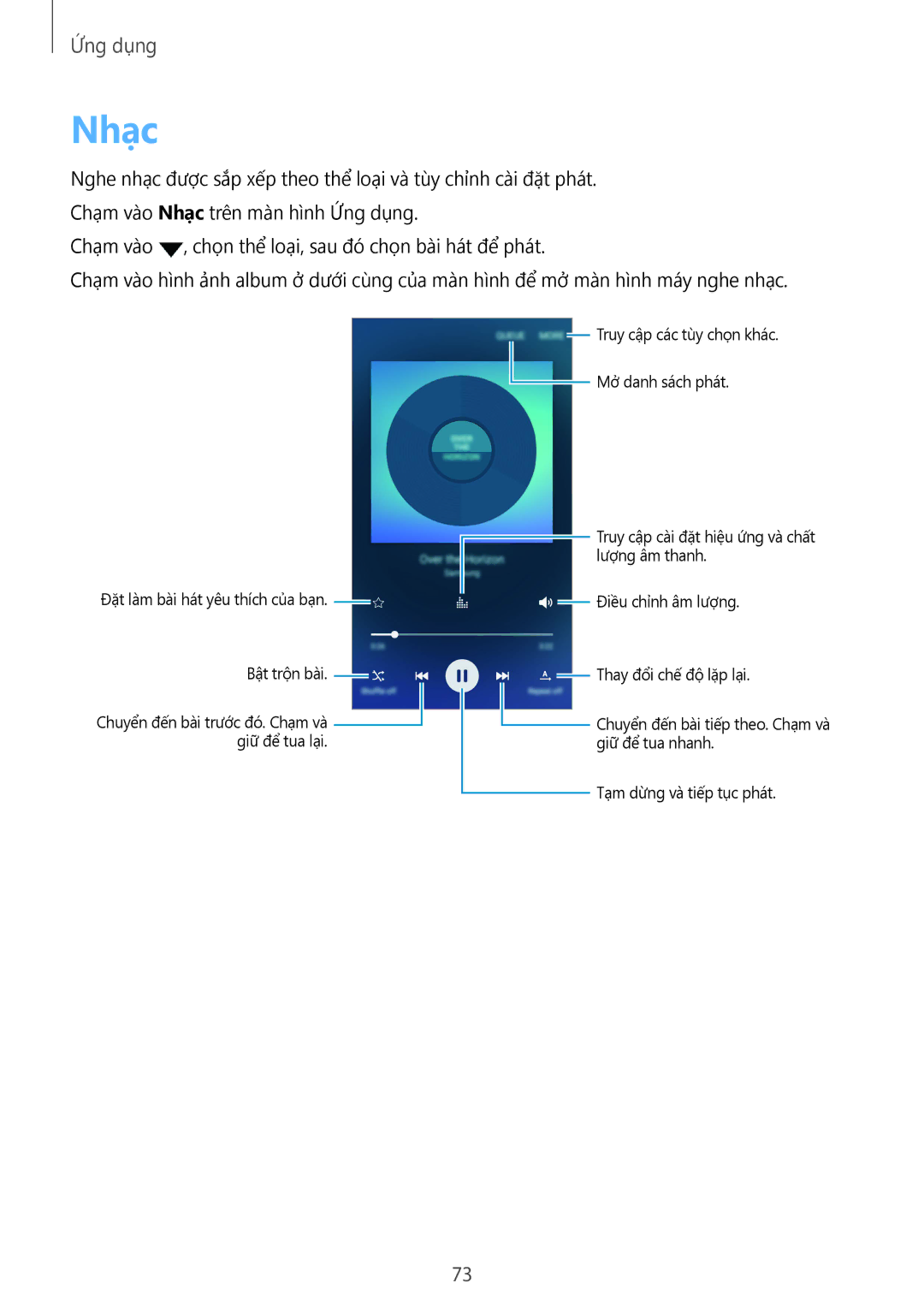 Samsung SM-A510FZKFXXV, SM-A510FZDFXXV, SM-A510FEDFXXV manual Nhạc 