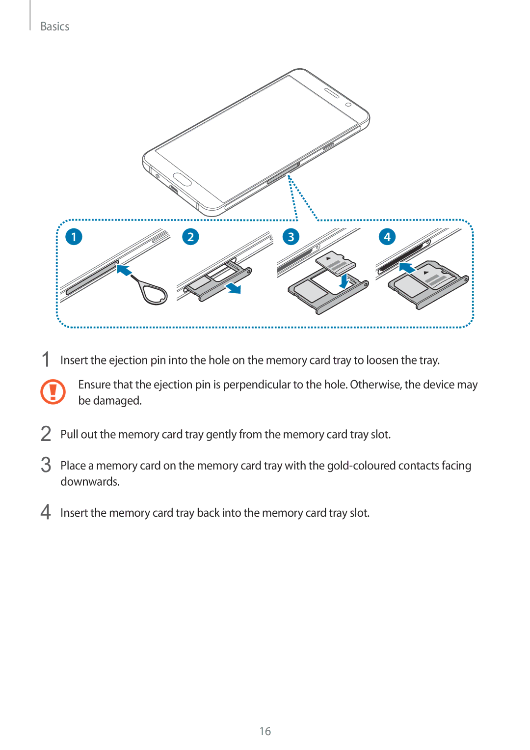 Samsung SM-A510FZKAILO manual Basics 