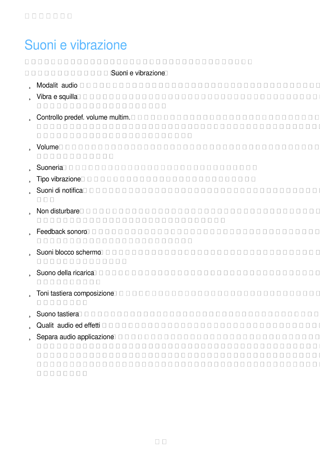 Samsung SM-A320FZKNITV, SM-A520FZBAITV, SM-A320FZBNITV, SM-A320FZINITV, SM-A520FZDAITV, SM-A520FZKAITV manual Suoni e vibrazione 