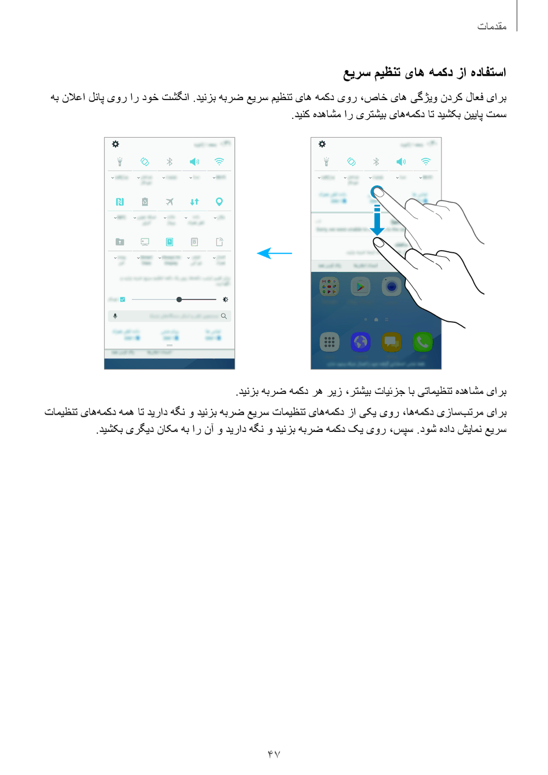 Samsung SM-A720FZKDKSA, SM-A520FZBDKSA, SM-A520FZIDKSA, SM-A520FZKDKSA, SM-A720FZDDKSA manual عیرس میظنت یاه همکد زا هدافتسا 