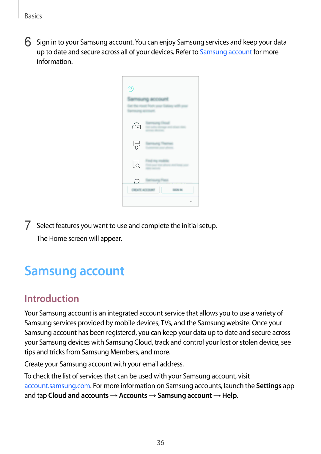 Samsung SM-A720FZDDKSA, SM-A520FZIADBT manual Introduction, Create your Samsung account with your email address 