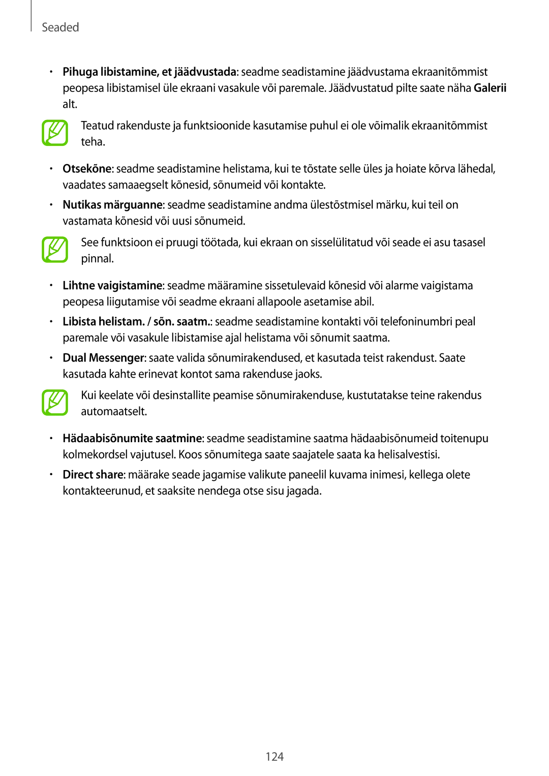 Samsung SM-A320FZDNSEB, SM-A520FZIASEB, SM-A320FZKNSEB, SM-A320FZINSEB, SM-A520FZDASEB, SM-A520FZKASEB manual 124 