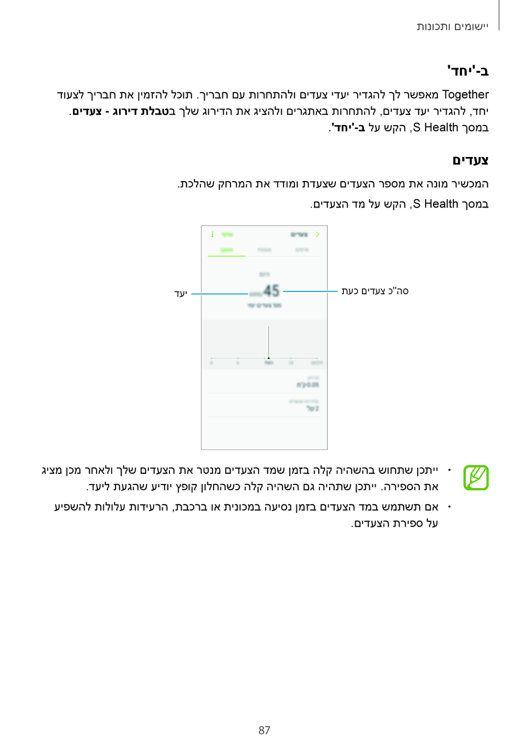 Samsung SM-A720FZDAILO, SM-A520FZKAILO manual דחי-ב, םידעצ 