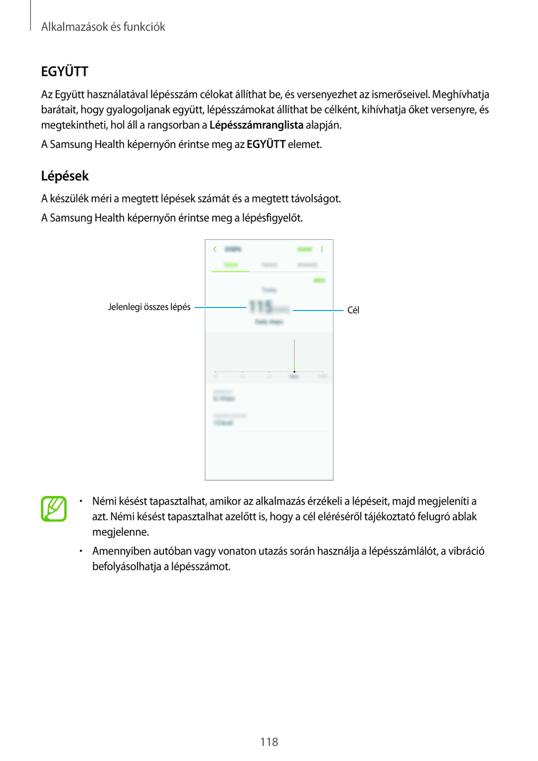 Samsung SM-A530FZKAPAN, SM-A530FZDDXEH, SM-A530FZKDXEH, SM-A530FZVDXEH, SM-A530FZVAPAN, SM-A530FZDAPAN manual Együtt, Lépések 