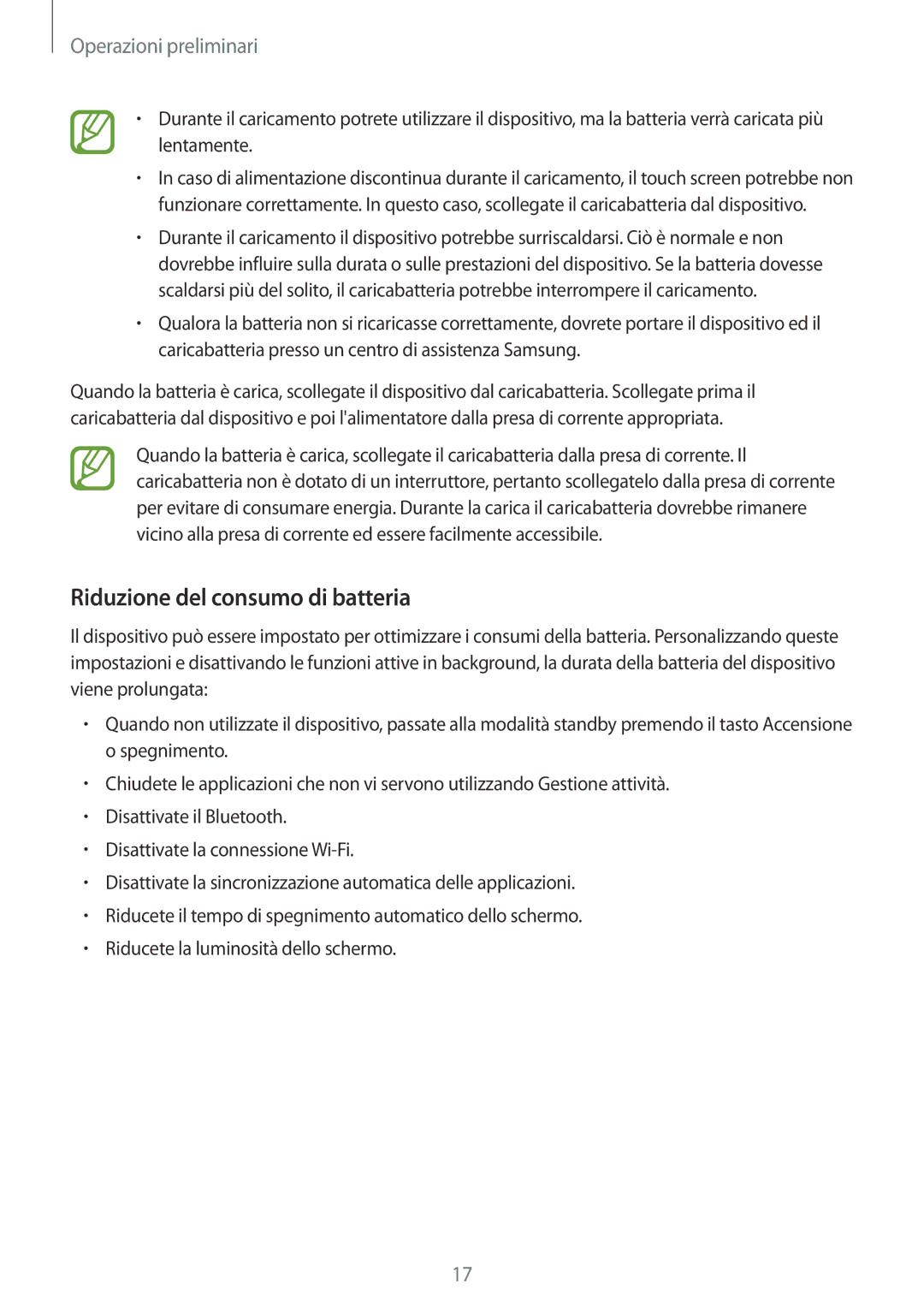 Samsung SM-A700FZWADBT, SM-A700FZKADBT, SM-A700FZWAXEF, SM-A700FZDASEE, SM-A700FZKAXEO manual Riduzione del consumo di batteria 