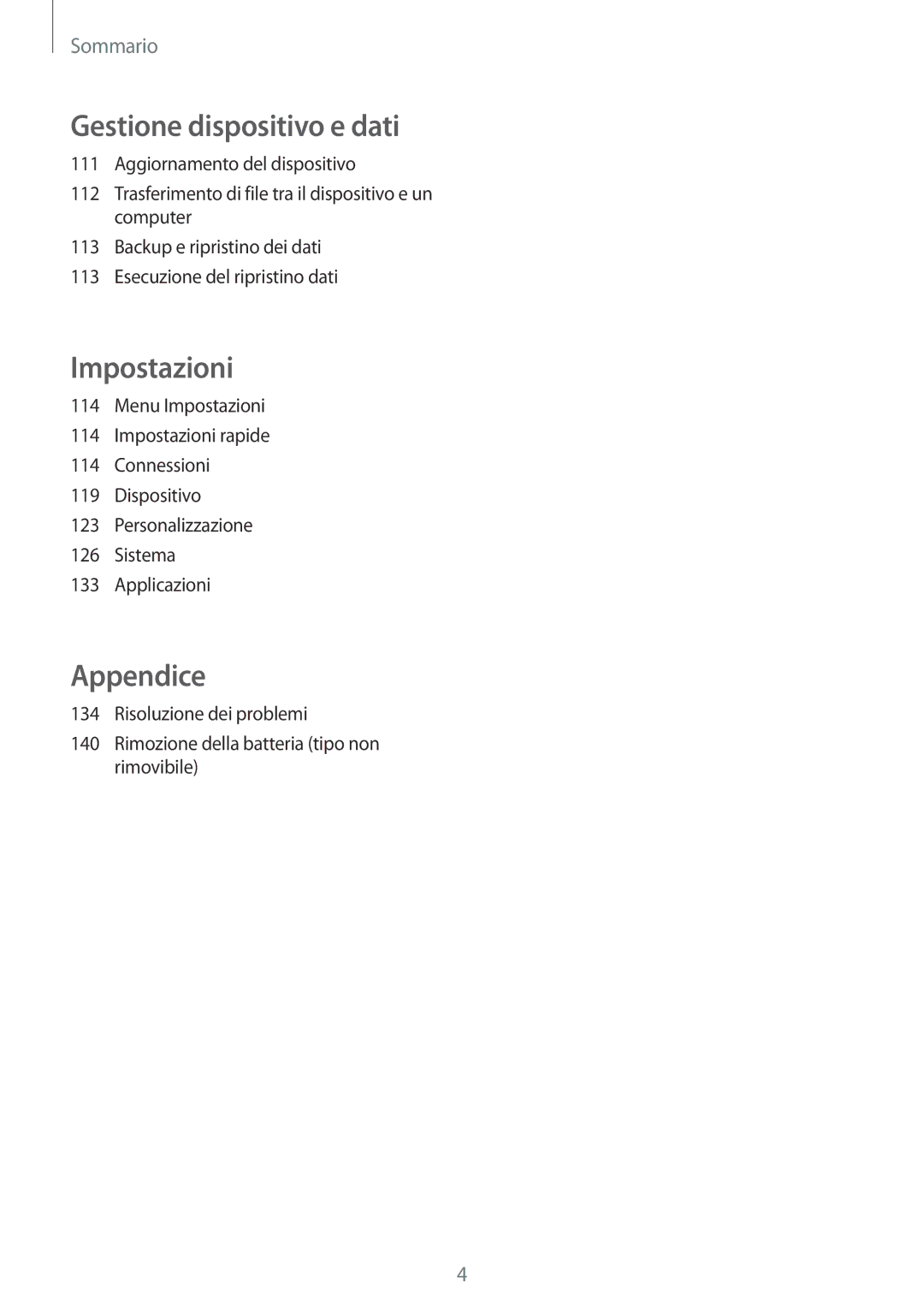 Samsung SM-A700FZKAXEO, SM-A700FZKADBT, SM-A700FZWADBT, SM-A700FZWAXEF, SM-A700FZDASEE, SM-A700FZKASEE manual Appendice 