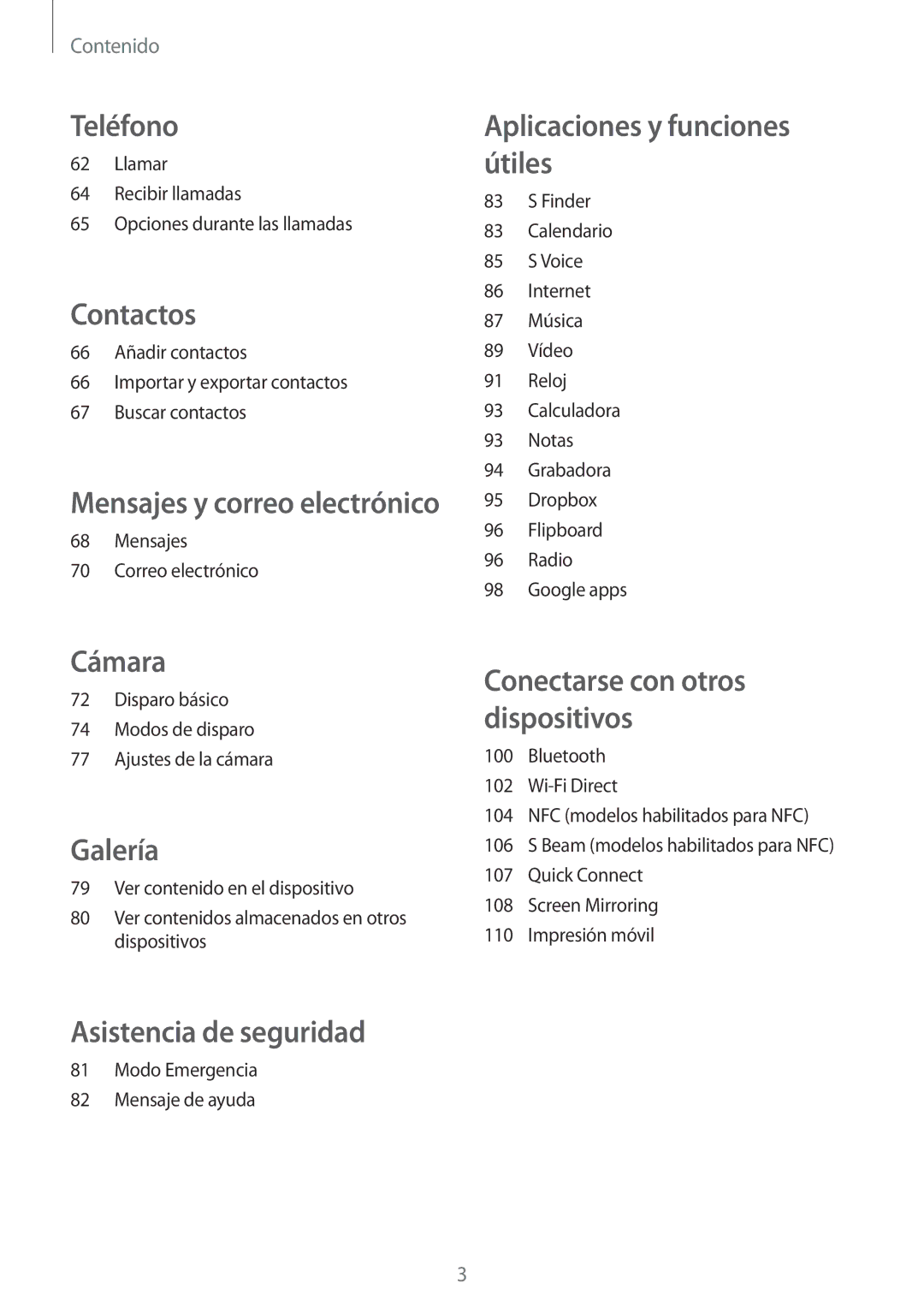 Samsung SM-A700FZKAPHE manual Teléfono 