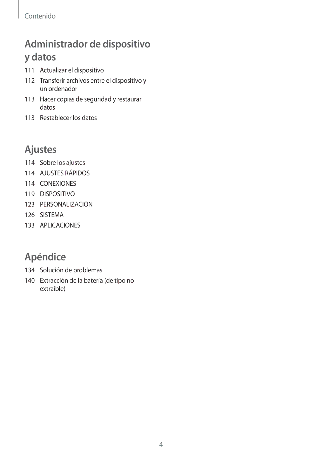 Samsung SM-A700FZKAPHE manual Apéndice 