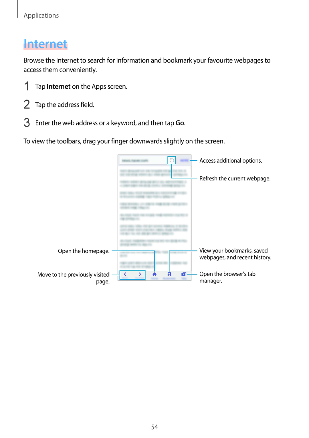 Samsung SM-A710FZDFKSA, SM-A710FZKFKSA, SM-A710FZWFKSA, SM-A710FZDFXXV, SM-A710FZKFXXV, SM-A710FEDFXXV manual Internet 