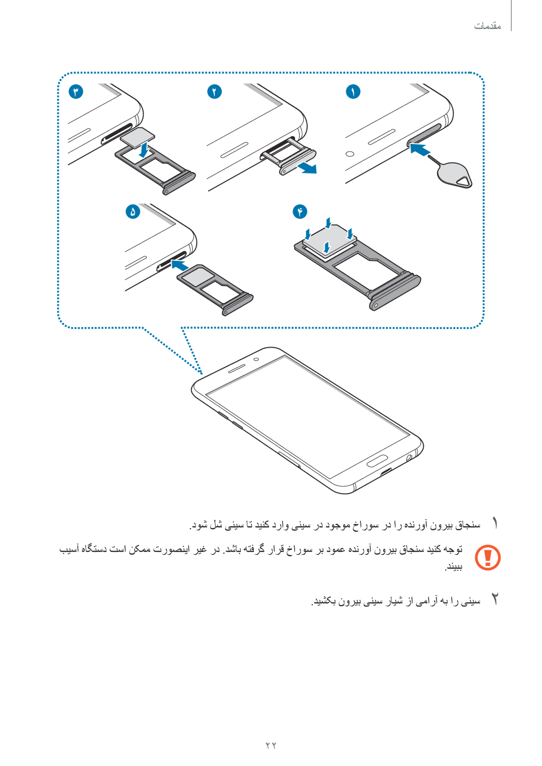 Samsung SM-A720FZBDKSA, SM-A720FZDDKSA, SM-A720FZIDKSA, SM-A720FZKDKSA manual مقدمات 